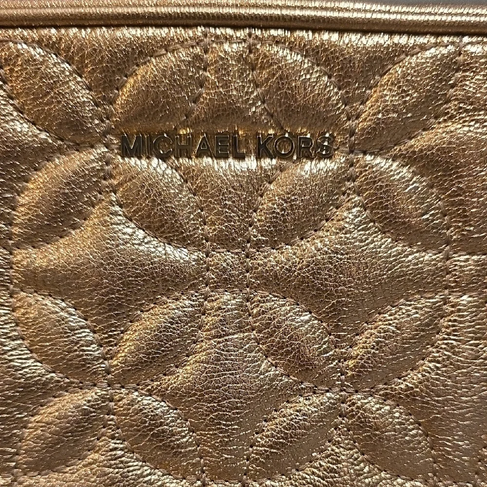 Michael Kors Metallic Rose Crossbody Bag - Picture 7 of 16